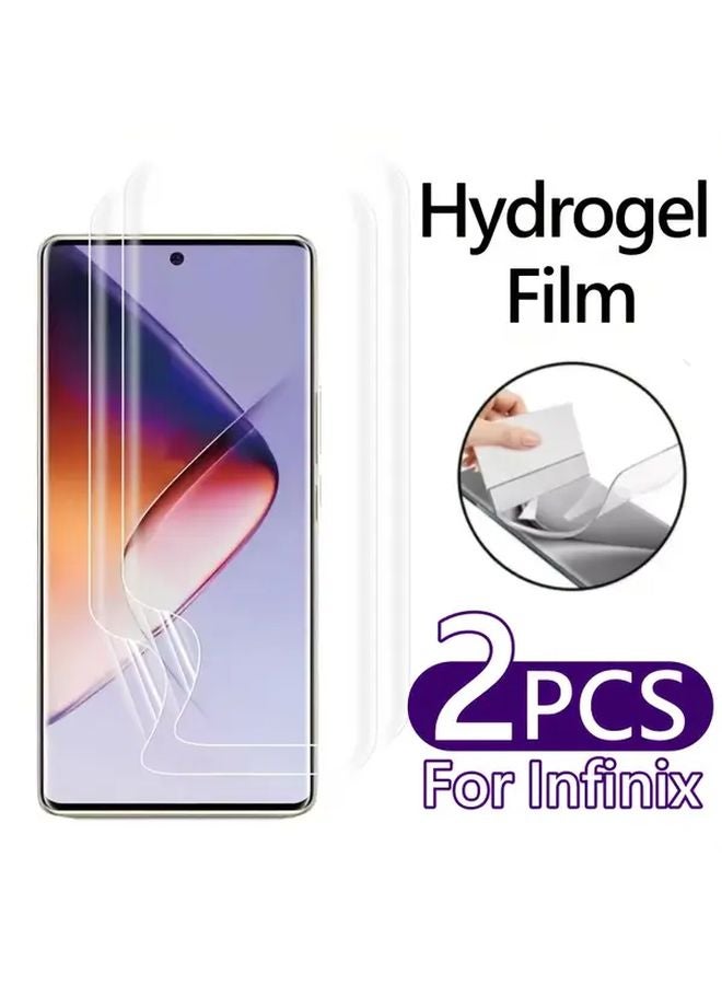 2Pcs HD Hydrogel Screen Protector For Infinix Note 40X 5G Phone Protective Film - Image 1